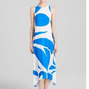 Alice + Olivia Blue and White Mini Dress
